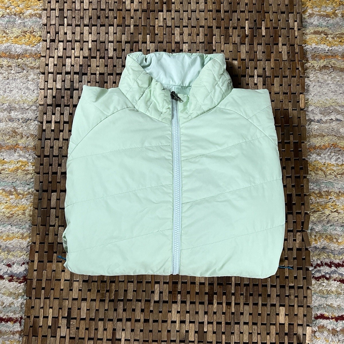 Patagonia Puffer Jacket Mint Green Full Zip Women's Size Patagonia Puffer Jacket Mint Green Full Zip Women's Size