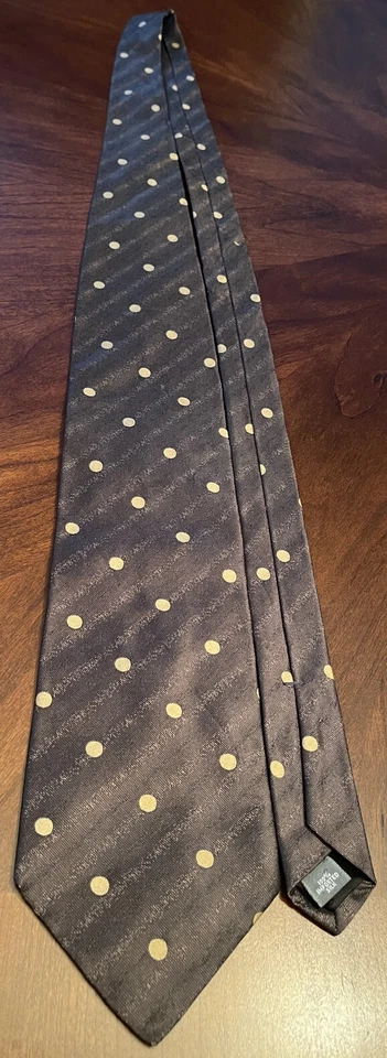 Corbata de cuello vintage Bugatti 100 % seda importada para hombre hecha en EE. UU. Foto 3 de 4