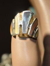 Sterling Silver Mother Of Pearl Ring