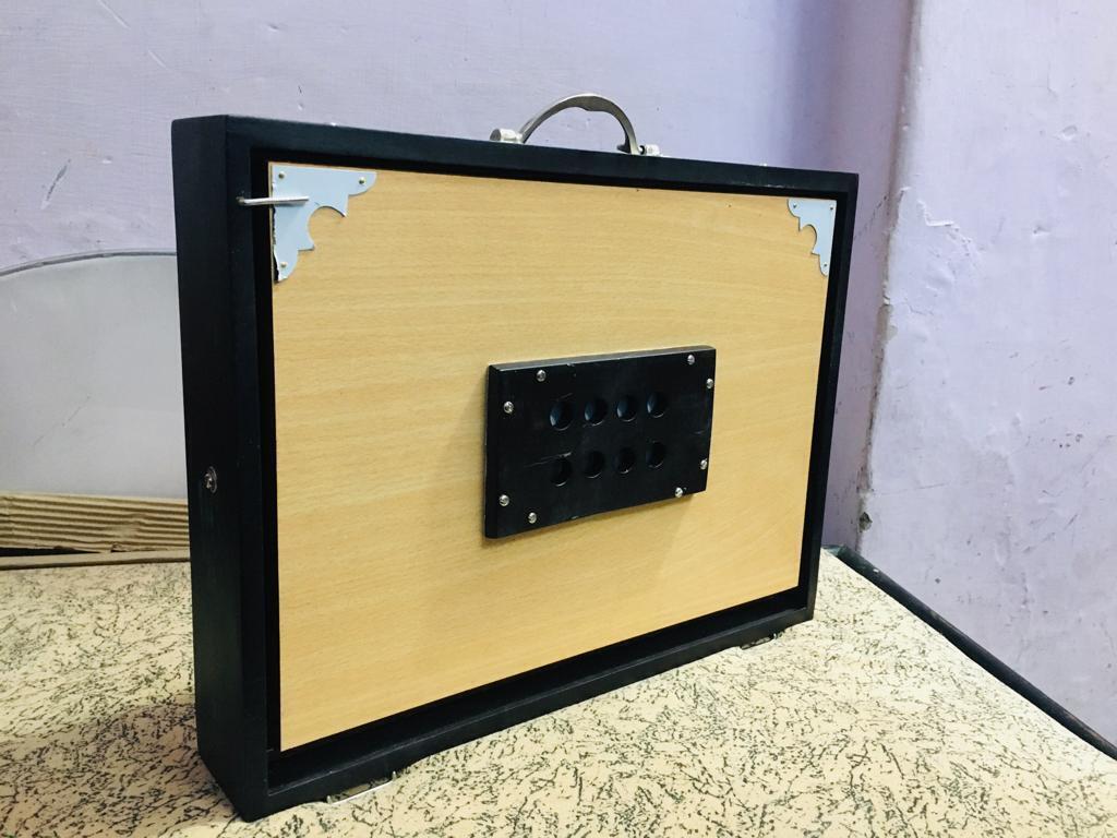 Indian Folk Musical Instrument 13 Notes Sur Peti Multi Bellow Wooden