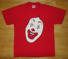 Vintage McDonald's Ronald McDonald Red 50/50 Single Stitch Shirt Adult M Clown