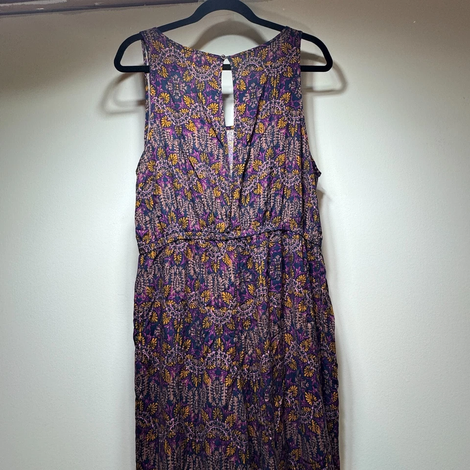 Mossimo Mono Sin Mangas Talla XXL Camiseta sin Mangas Púrpura Negro Floral Ligero Foto 2 de 4