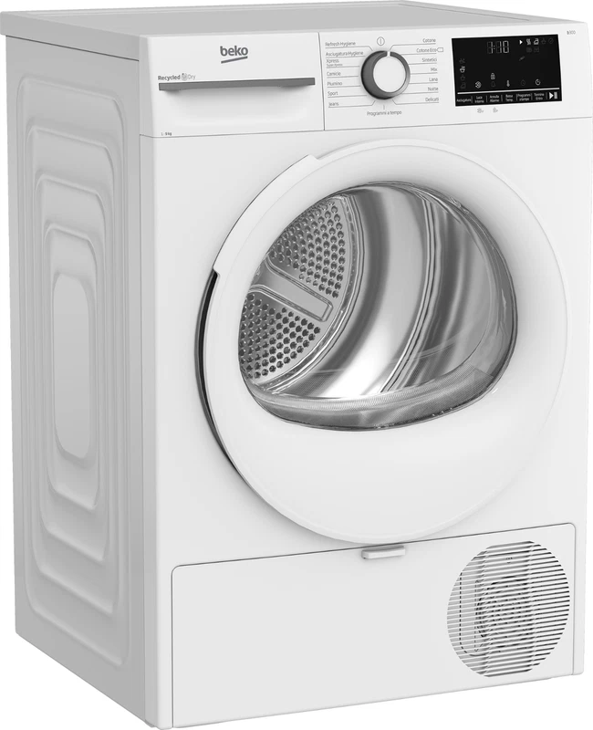 Asciugatrice 9 Kg BEKO Classe C Asciuga Biancheria Rapido Motore Inverter NUOVO, fotografia 10 di 15