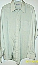 mens 17 36-37 shirt 7 button down 1 pocket front 1 button cuff
