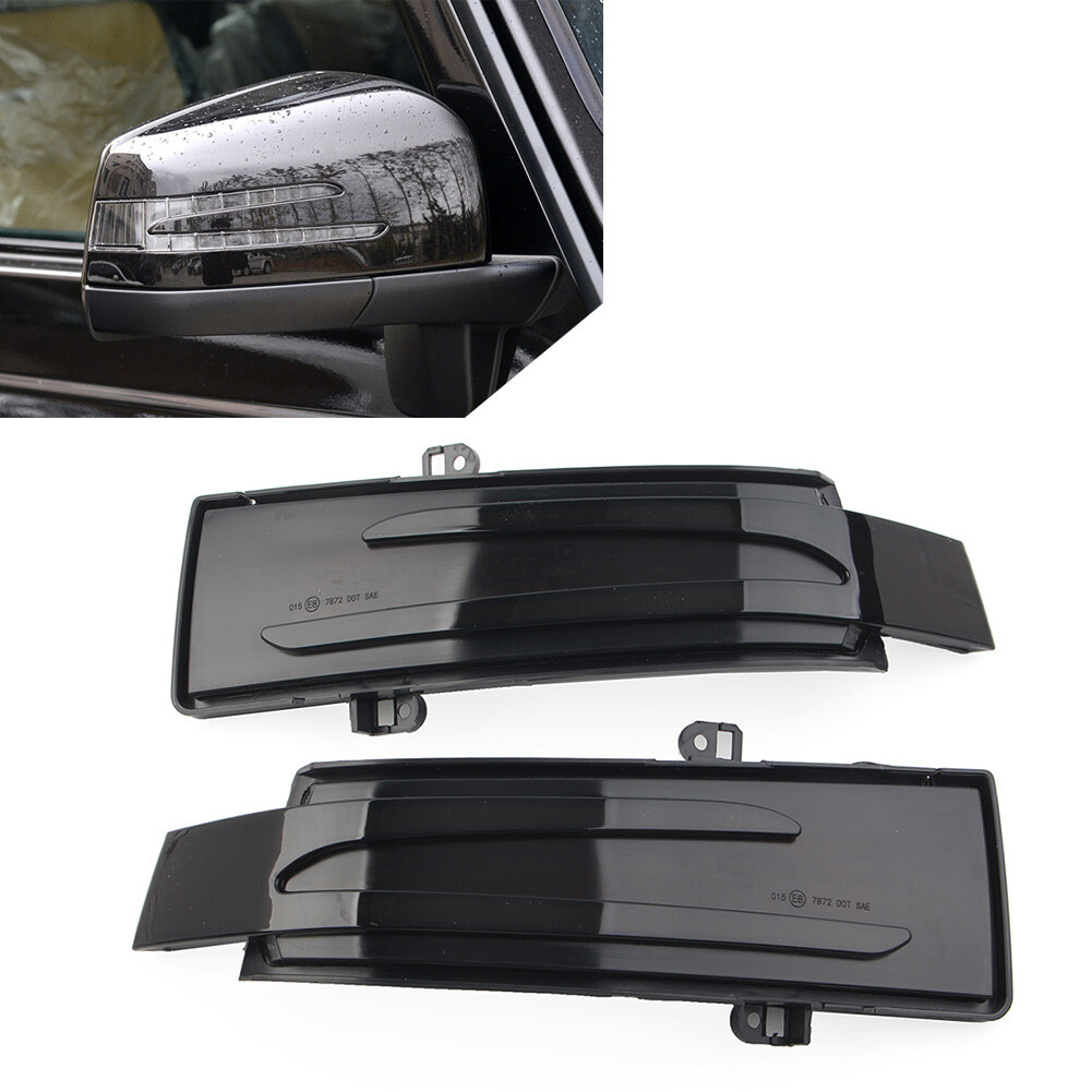 Dynamic Rearview Mirror Turn Signal Light Indicator Blinker Fit Mercedes-Benz ML