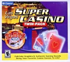 Las Vegas Super Casino Twin Pack (PC, CD-ROM, 2004) Brand New Sealed