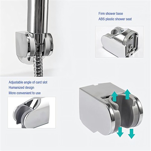 High Pressure Rain Shower Head Dual Showerhead Combo W/Extension Adjustable Arm - 第 31/52 張圖片
