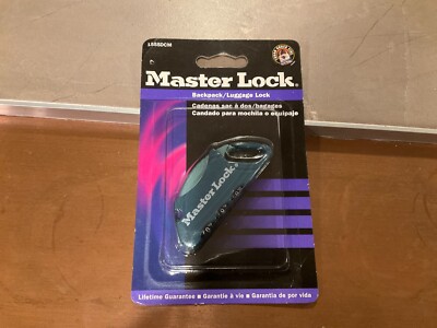 Master Lock Backpack Master Lock Backpack Luggage Lock Travel 1555DCM New in Package | eBay