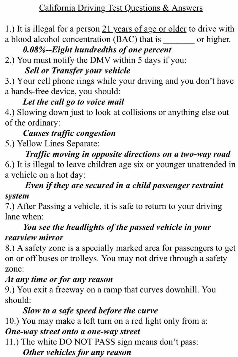 Tips on How to Pass Your Driver's License Test