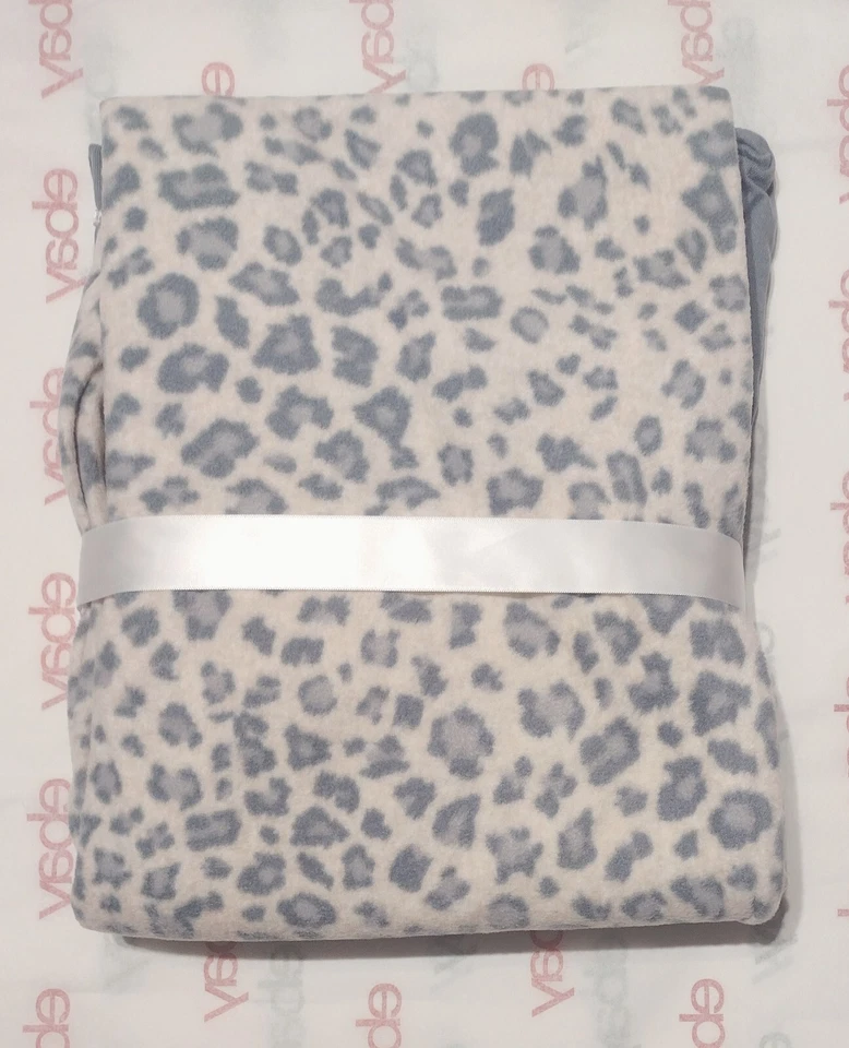 L SONOMA LEOPARDO SUAVE PIJAMA CONJUNTO SALÓN-TEJIDO DORMIR TOP/PANTALONES DE LANA NUEVO Foto 3 de 4