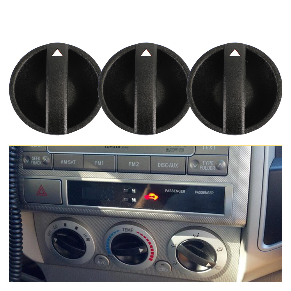 3PCS Control Knob of Heater A/C Temperature Fan HVAC for 2005-2011 Toyota Tacoma