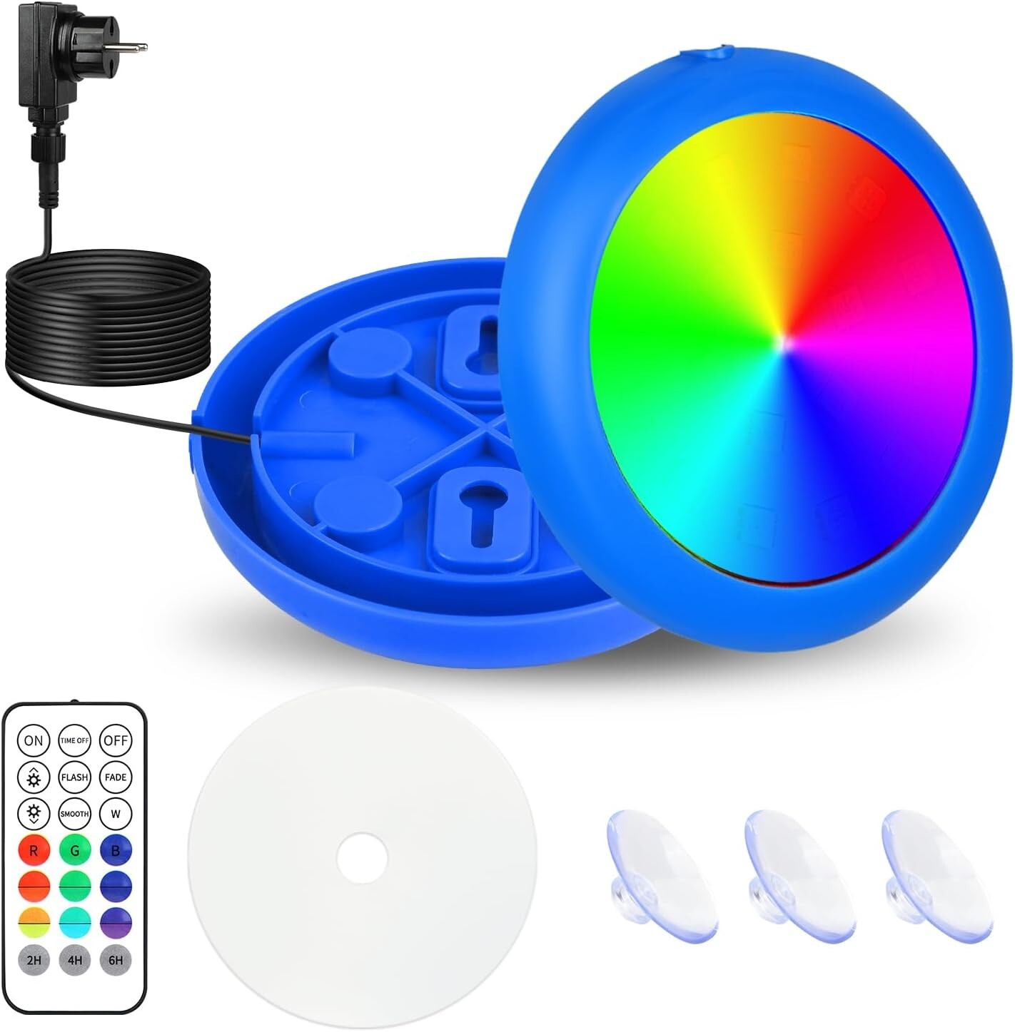 Éclairage LED piscine hors sol 10W RGB KWODE avec minuterie intégrée