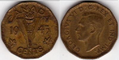 Canada set of Complete VICTORY NICKELS 1943, 1944, 1945 & 2005