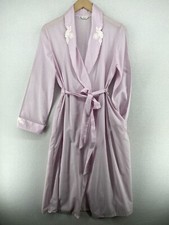 EVE STILLMAN NY Robe M Nightgown Belted Shawl Collar Sleepwear Vintage Pink Vtg