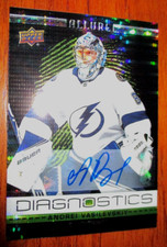 20-21 UD Allure Diagnostics  Andrei Vasilevskiy Black + Green Auto Tampa Bay