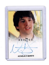 HEROES ARCHIVES NICHOLAS D'AGOSTO AUTOGRAPH 2010 RITTENHOUSE WEST ROSEN