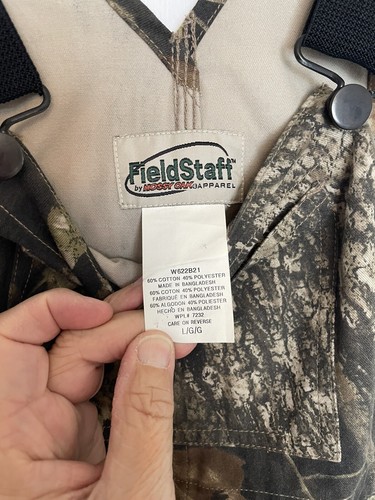Mossy Oak Field Staff Camouflage Overalls Youth Size L - Picture 3 of 5