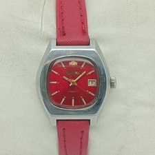 Orient OS193A225 Manual Winding Red Dial Vintage Women Watch MUR211MHN2
