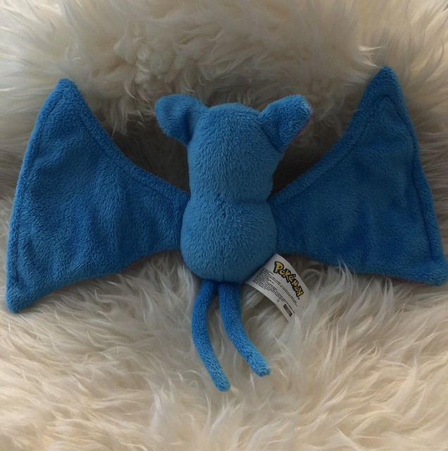 Pokemon Plush Zubat Jakks 2007 doll figure stuffed animal Bean Bag toy go 10