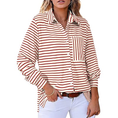 Women'S Work Shirt Pleated 3/4 Sleeve Dress Top V-Neck Shirt Casual Waist Tied