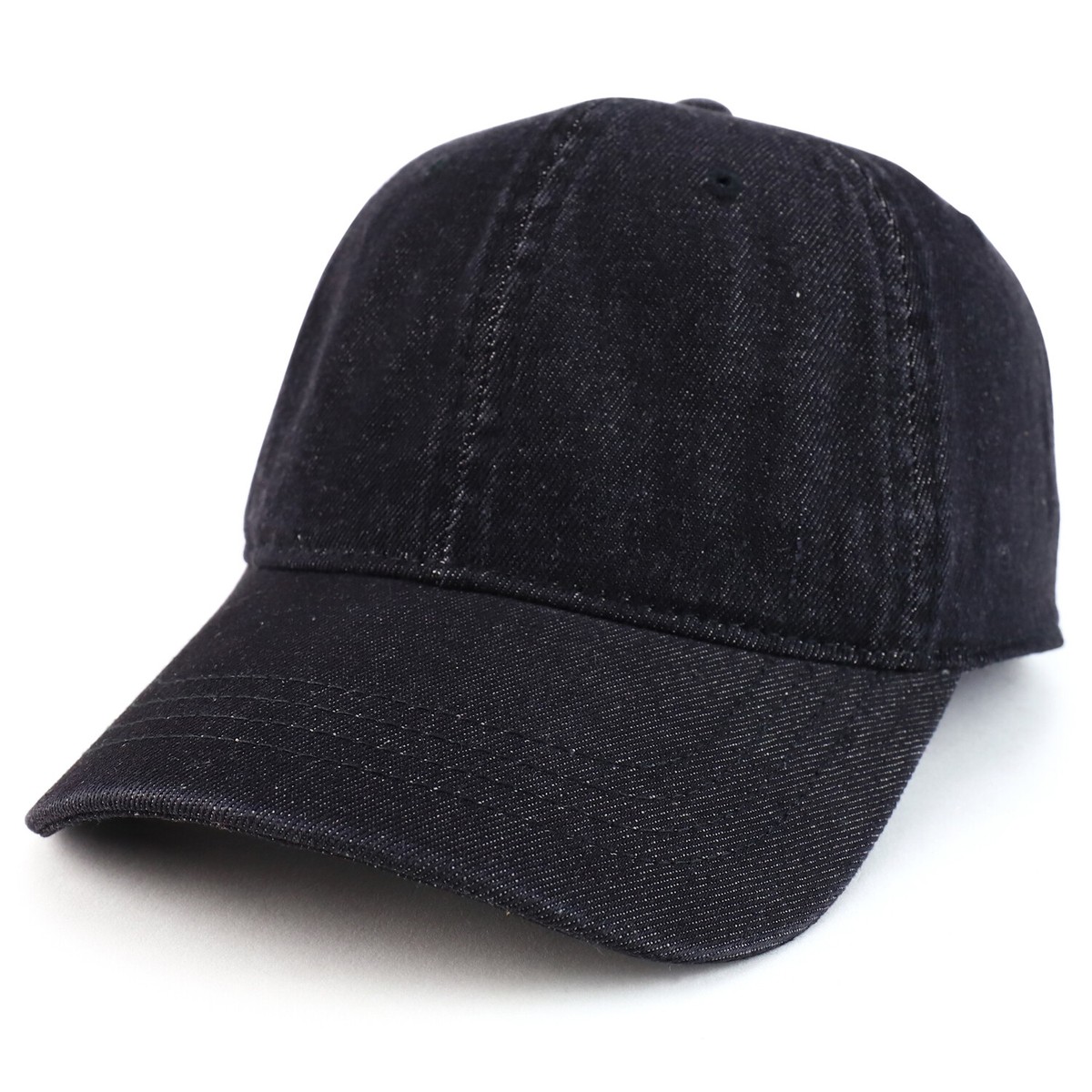 【 SIENNE 】CROWN WASHED DENIM BALL CAP Washed Denim Criss Cross High Pony CC Ball Cap BT780