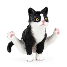 Black Sitting Cat Animal Toy PVC Action Figure Doll Kids Toys Party Gifts