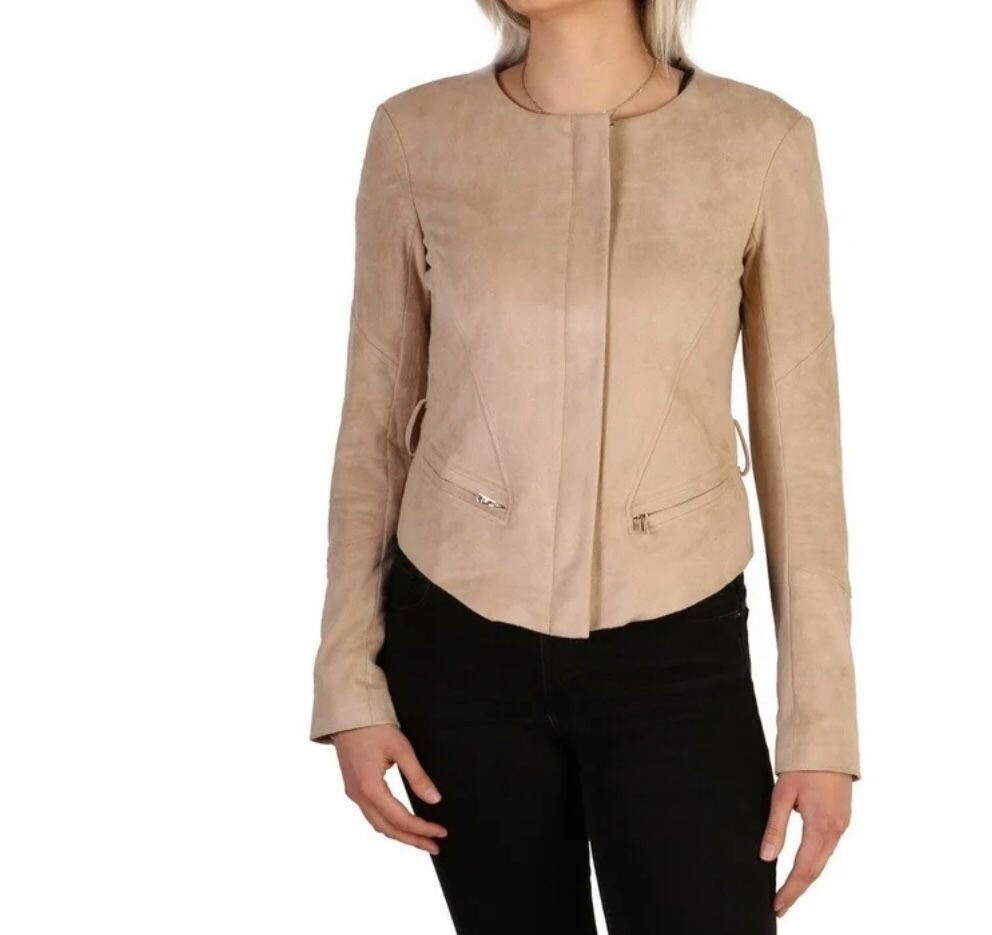 Guess Marciano brown Suede Jacket.