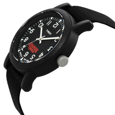 Timex Camper X Stranger Things Quartz Black Dial Watch TW2V50800 