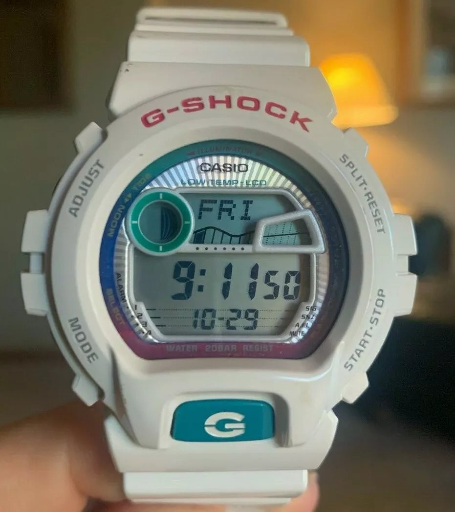 Casio G-Shock GLX-6900 G-Lide Mens Digital White Watch, EXCELLENT Condition