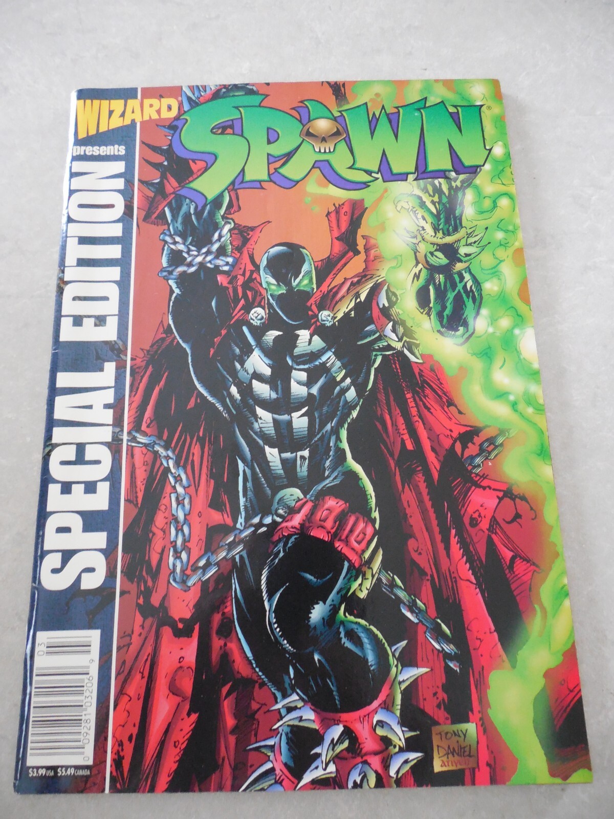 WIZARD SPECIAL EDITION PRESENTS SPAWN, 1996, W/2 DETACHED POSTERS, VF+ ...