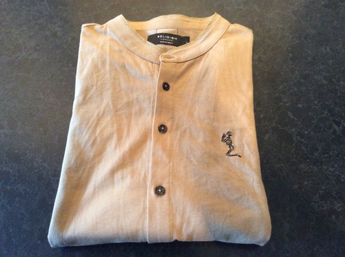 religion Shirt Large Brown Long Sleeve Used RELIGION LARGE BROWN SHIRT - Picture 12 of 12