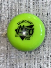 VINTAGE 1990'S DUNCAN NEO Green Neon IMPERIAL Black Letters YO-YO YOYO USA