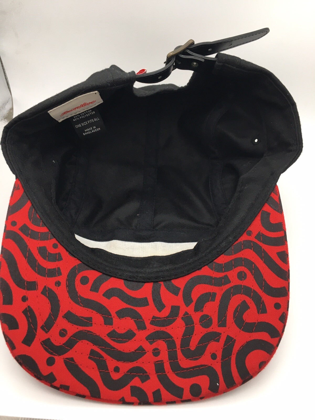 Primitive Five Panel Strapback baseball cap Black… - image 5