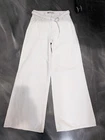 SO Goods for Life Pants Womens Small High Rise Cargo Wide Leg White Stitch 3/26W