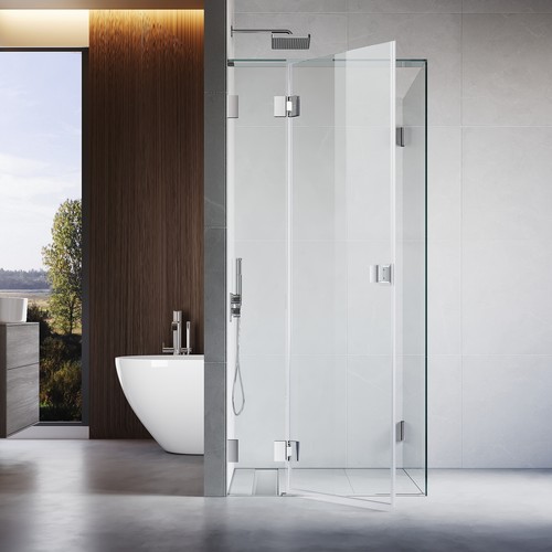 10mm Fully Frameless Shower Screen 900x900x1950mm Tempered Glass Enclosure - Picture 2 of 20