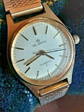 Vintage womans gold Helbros quartz 5 watch