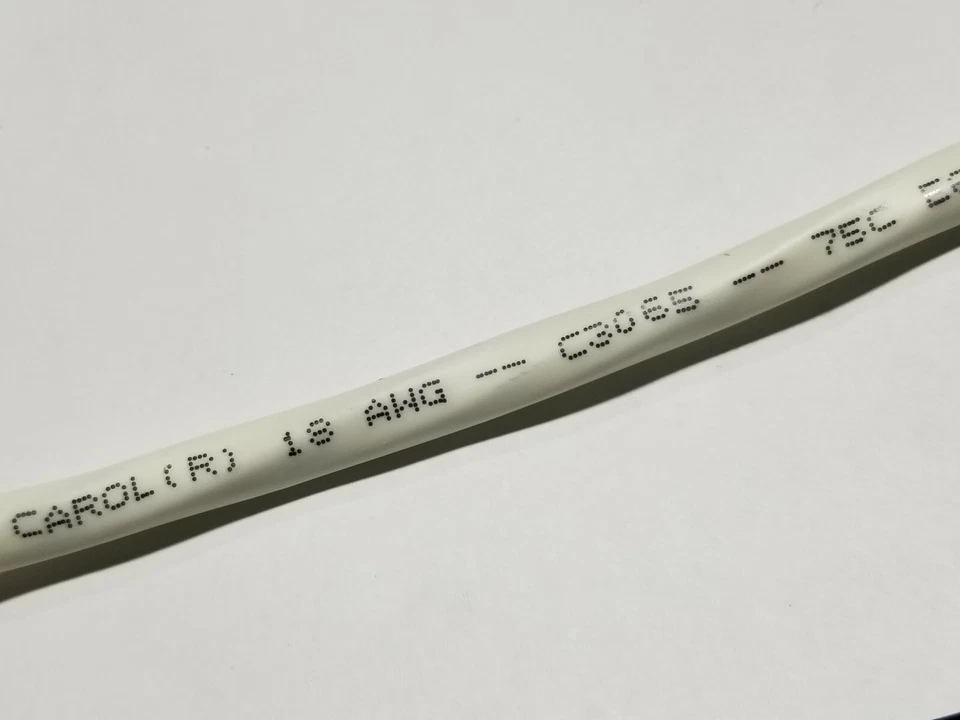 Cable de control/comunicaciones blindado Carol C3065 18/6C Plenum CL3P blanco/50 pies Foto 2 de 4