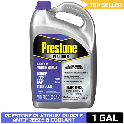 Prestone Platinum American Purple Antifreeze & Coolant 1 Gal - 50/50 Prediluted