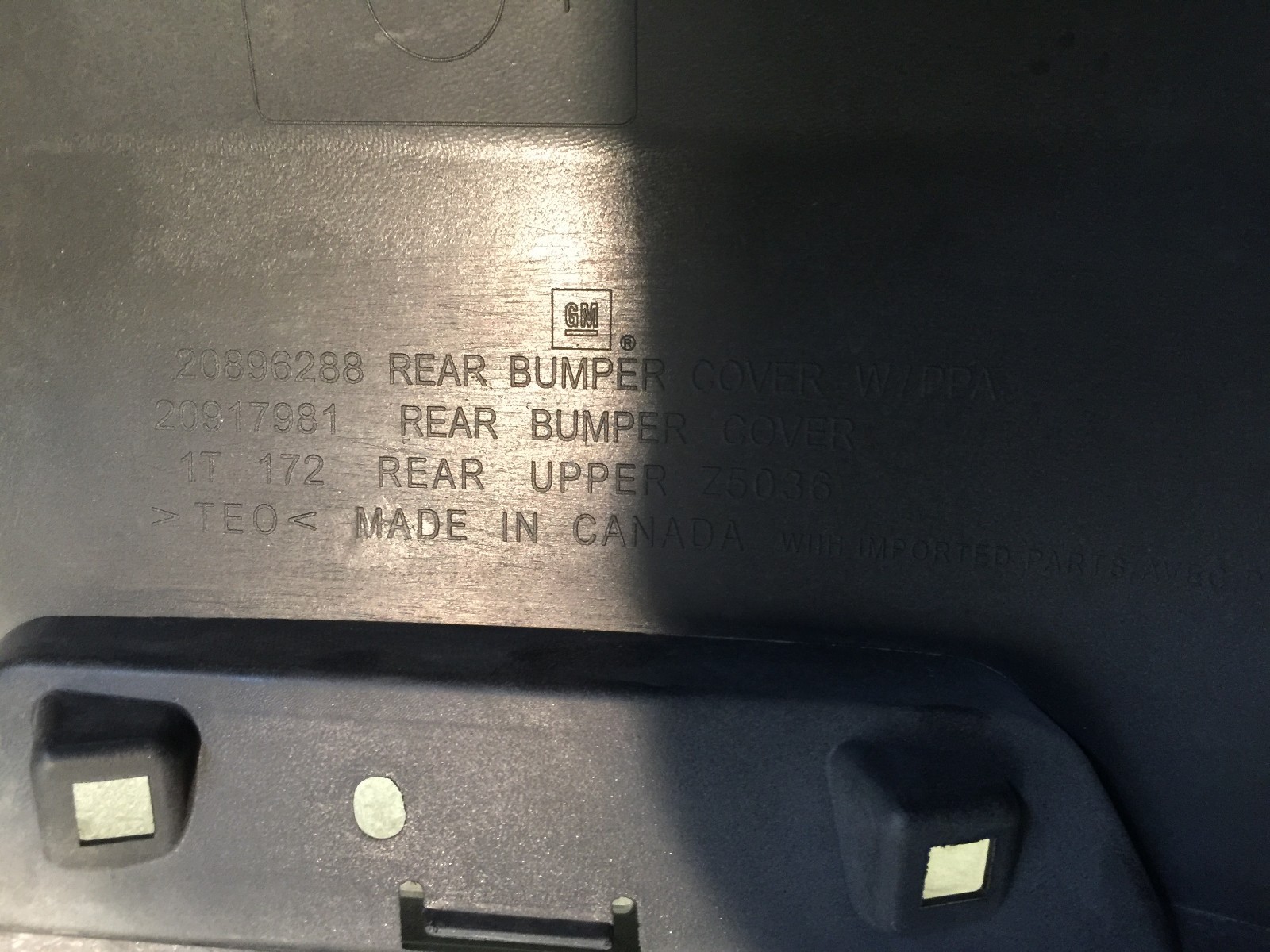 10 11 12 13 14 15 CHEVY EQUINOX REAR BUMPER COVER OEM PAINTED BLACK