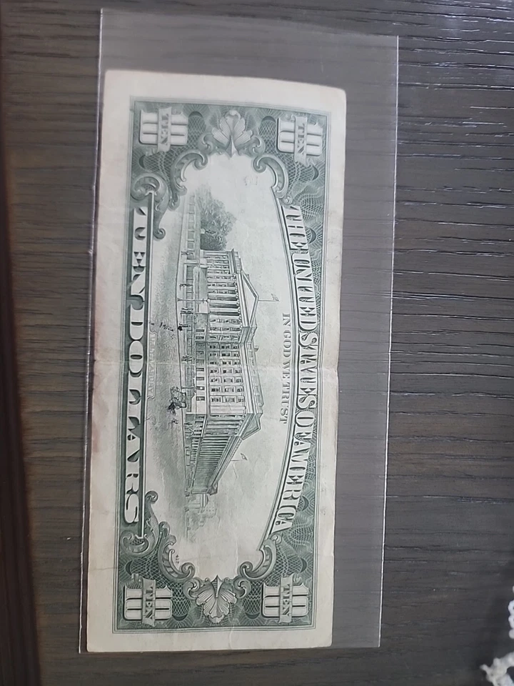 $10 Dollar Bill Note Cleveland 1988A series E58899630A small face - Image 3 of 3