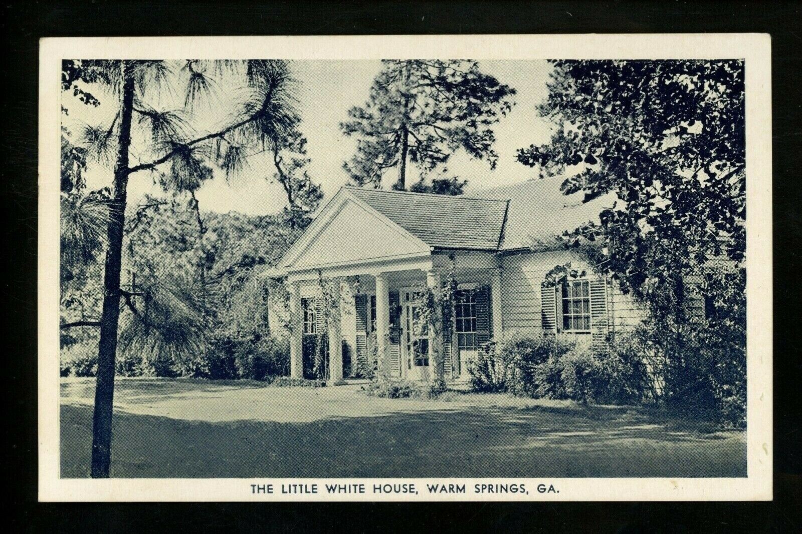 Political President postcard FDR Franklin Roosevelt White House Warm