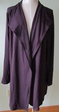 FLAX DESIGNS Flax in Motion CARDIGAN  M  NWOT  BLACK