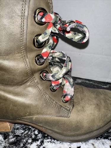 Chaco Cataluna Lace Up Hiking Combat Boots Ivy / Green Size 7 Women's - Picture 17 of 24