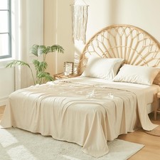 DOZ 100 Long Staple Cotton Sheet Sets, Soft Sateen Weave Cotton, Smooth,