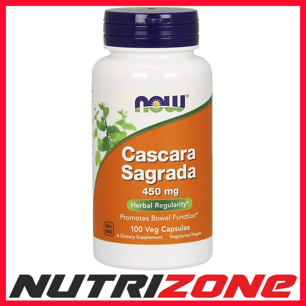 Now Foods Cascara Sagrada 450mg Bowel Functions - 100 vcaps