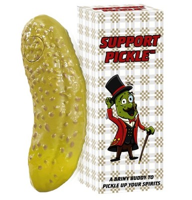 Emotional Support Pickle - 100+ Positive Inspirational Phrases - Press Button...
