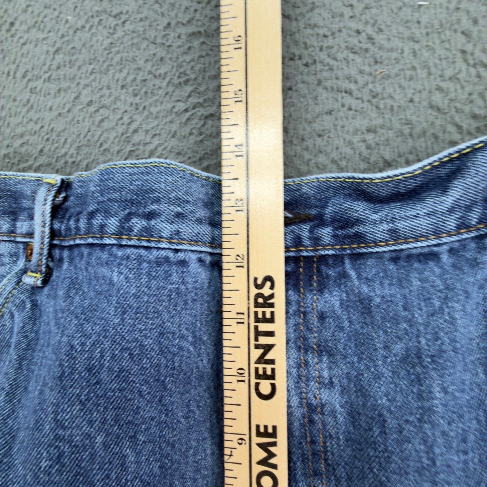 Levis 550 Relaxed Fit Mens Jeans 48x29 Medium Wash Blue Denim Big and Tall thumbnail 10