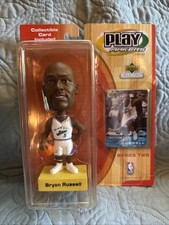 2001 Upper Deck Playmakers Bryon Russell Bobble & Card Utah Jazz New Sealed