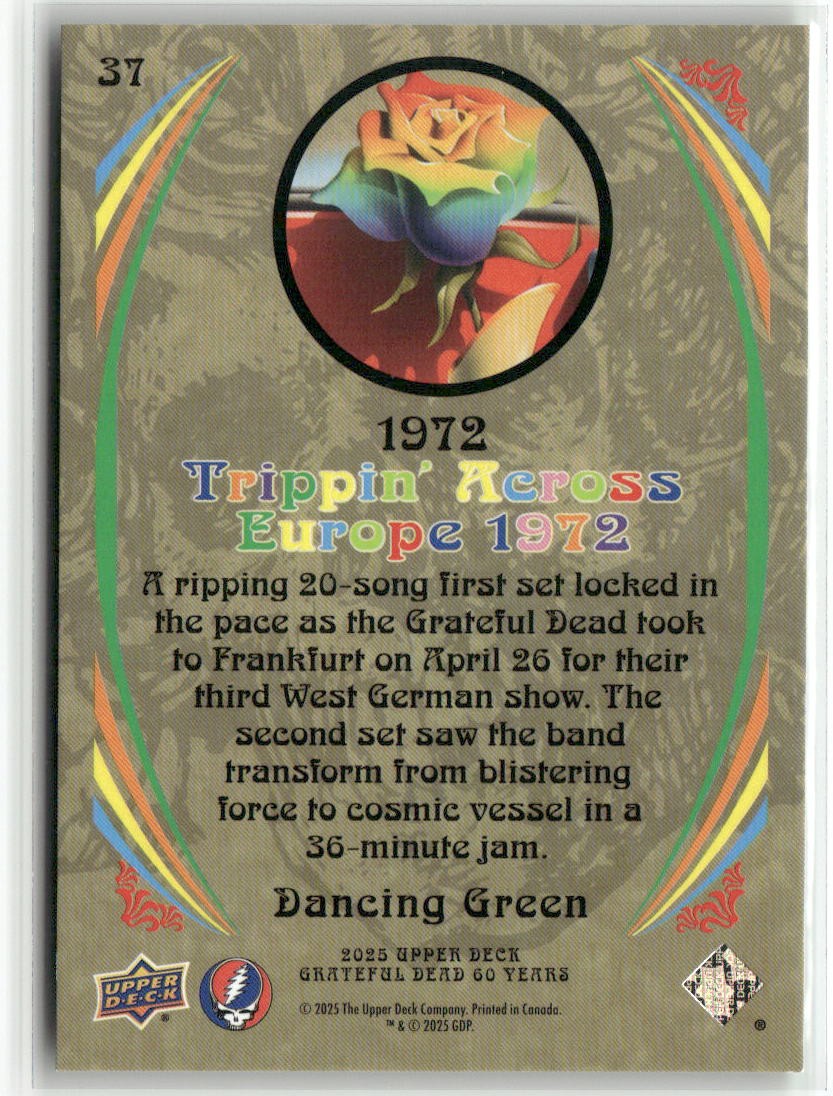 2025 UD Grateful Dead 60 Years So Far #37 Trippin' Across Europe
