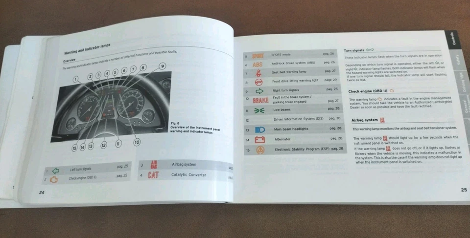 Lamborghini Gallardo 2006 manual del propietario EE. UU. y Canadá Foto 2 de 2